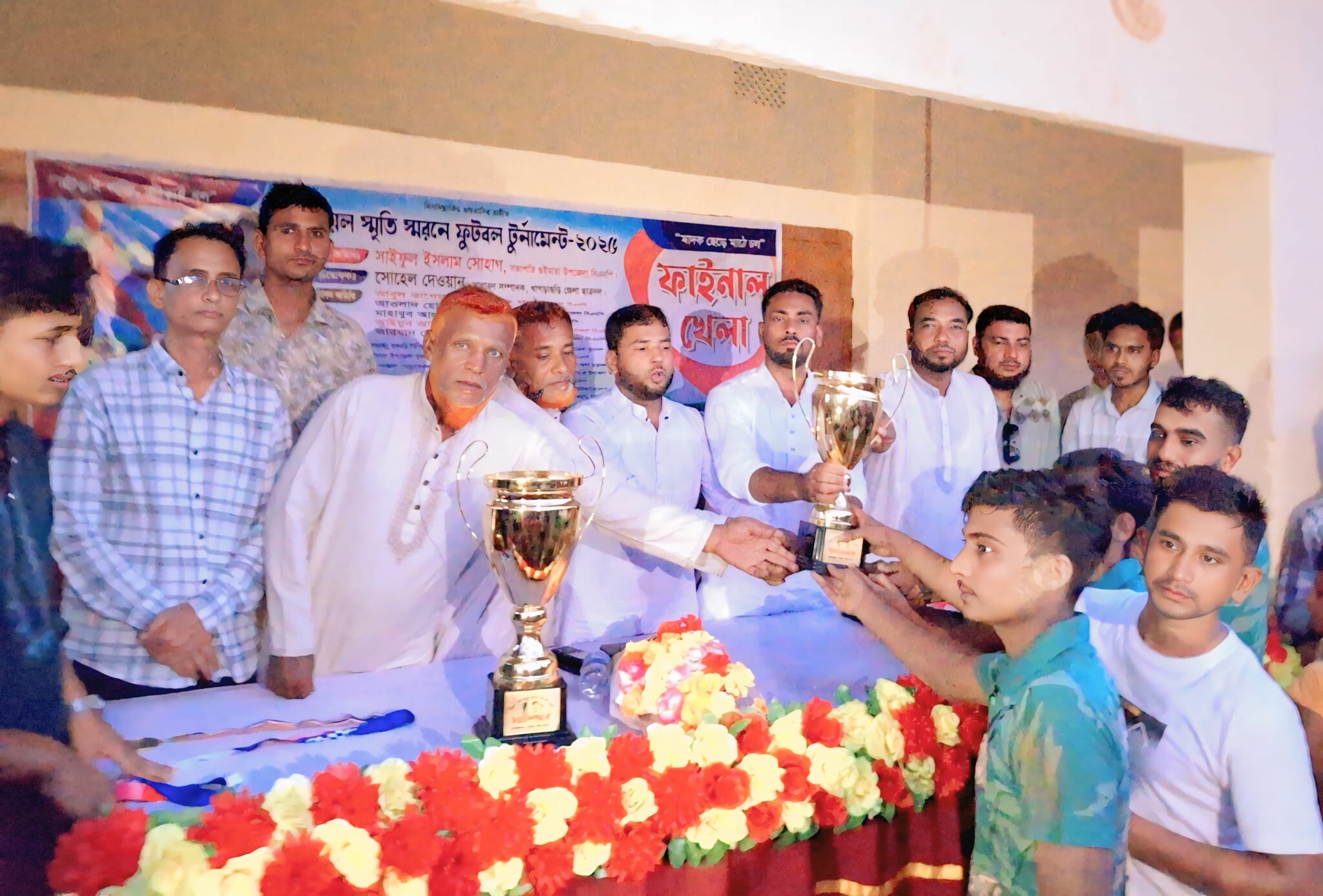 পায়েল স্মৃতি ফুটবল টুর্নামেন্টের ফাইনালে গুইমারা বাজারপাড়া স্পোর্টিং ক্লাবের নাটকীয় জয়