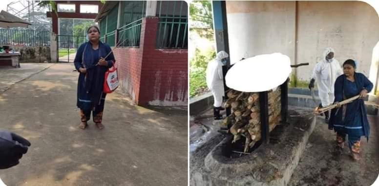 স্বামীর লাশ নিজেই স‍ৎকার করলেন সিনিয়র সহকারী জজ উমা দাস।