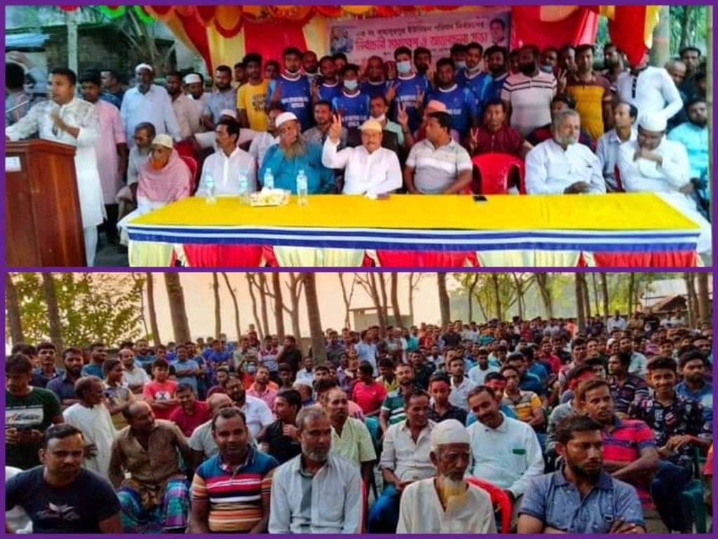 বিশাল জনসভায় জনসমর্থন পেলেন বাহাদুরপুর ইউপি চেয়ারম্যান পদপ্রার্থী মফিজুর রহমান