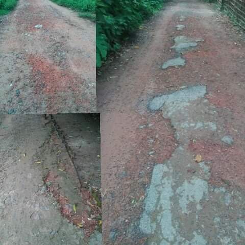 কোটচাঁদপুর রেলওয়ে সড়কের বেহালদশা, দেখার কেউ নাই।