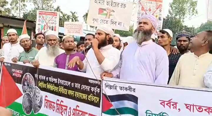 জাতিসংঘ ফিলিস্তিনের হত্যার ব্যাপারে নিষ্ক্রিয় ভূমিকা পালন করছে।