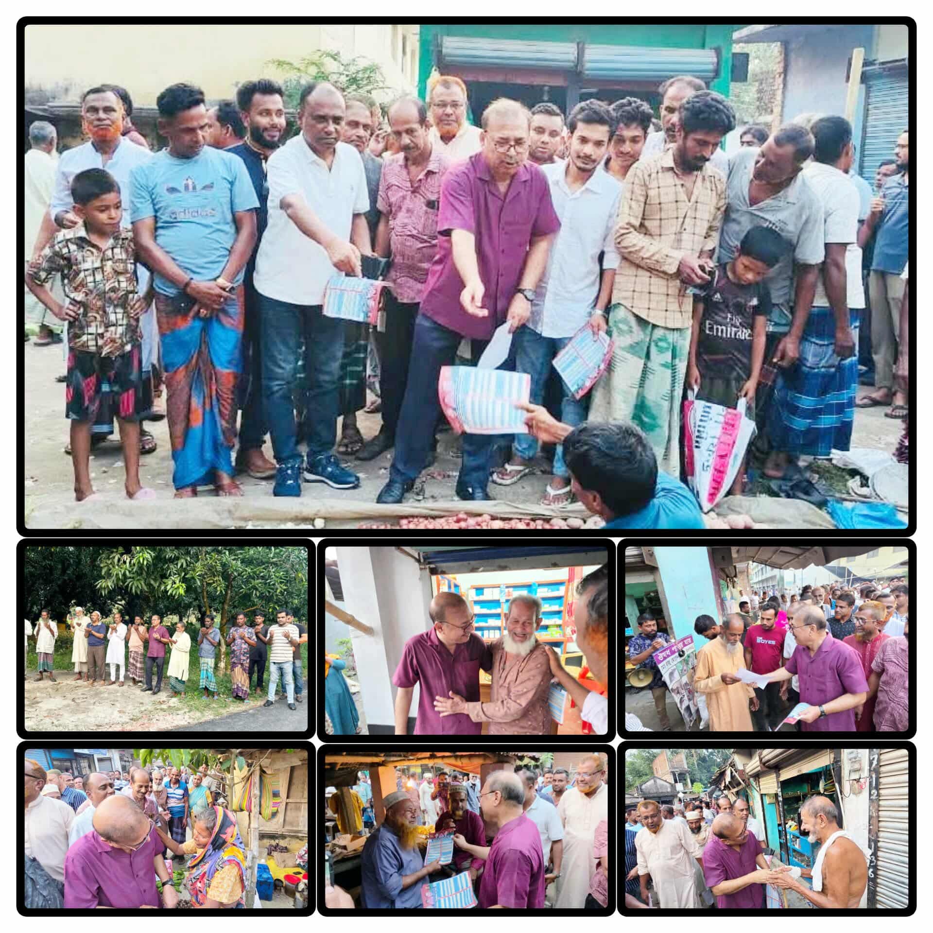 শার্শা উপজেলা বিএনপির নেতা মফিকুল হাসান তৃপ্তি নিজ বাড়ি সনাতনকাঠি গ্রামে যান ও  পারিবারিক কবরস্থানে কবর জিয়ারত শেষে বিএনপি নেতাকর্মীদের সঙ্গে সৌজন্য সাক্ষাৎ ও গণসংযোগ করেন।