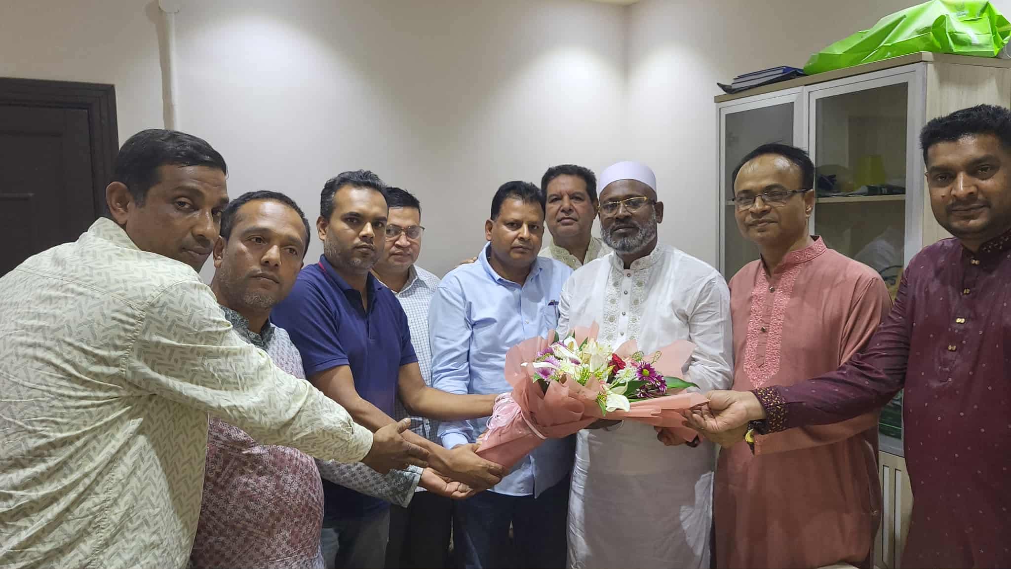 জনাব কামরুল ইসলাম এর সংবর্ধনা ।