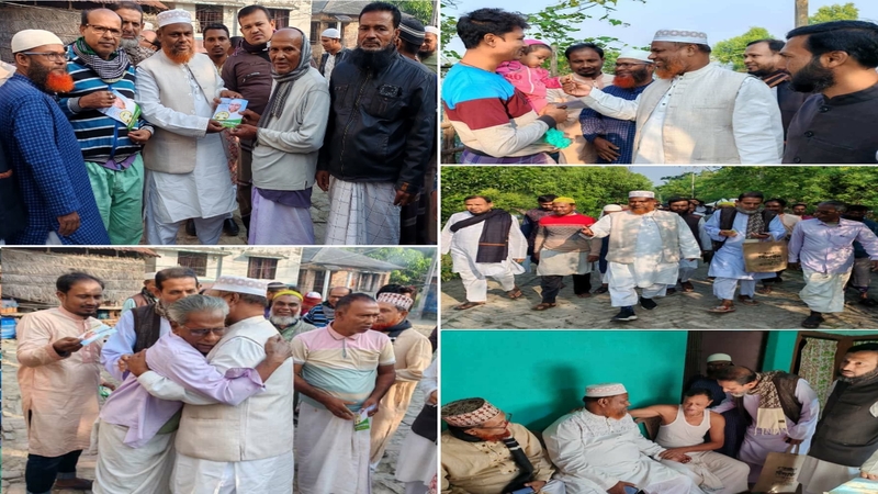 সনাতনী হিন্দু সম্প্রদায়ের মাঝে নির্বাচনী গণসংযোগ: মাওলানা আবুল কালাম আজাদ