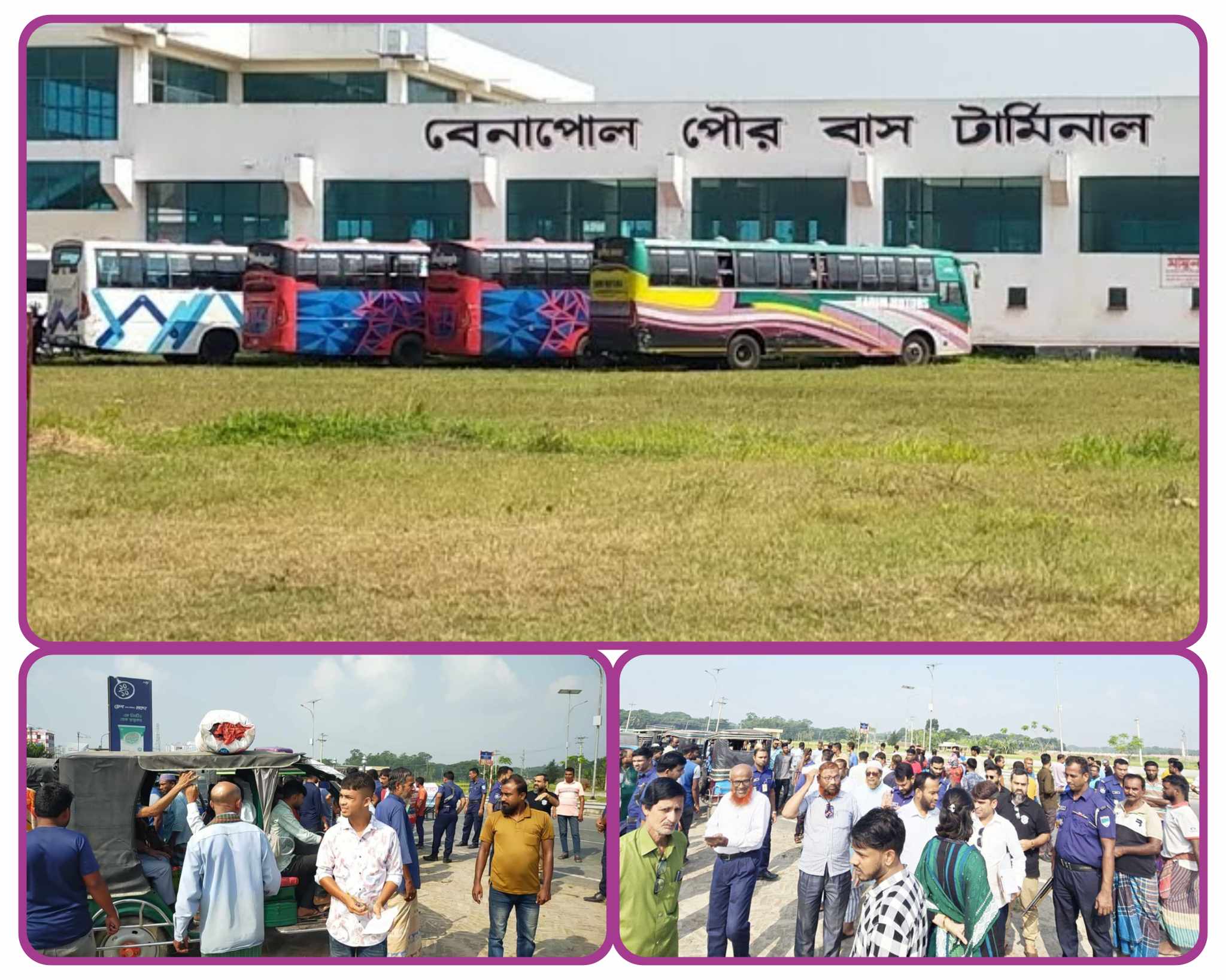 উদ্বোধনের প্রায় ২বছর পর চালু হলো বেনাপোল পৌর বাস টার্মিনাল