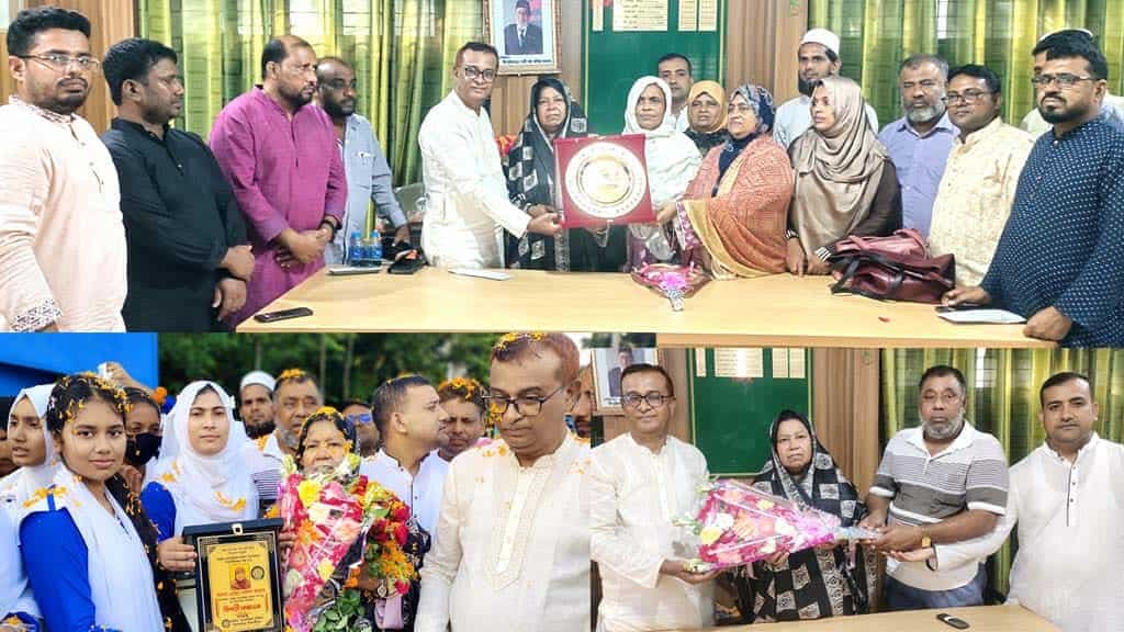 শার্শা উপজেলার বেনাপোল মরিয়ম মেমোরিয়াল বালিকা বিদ্যালয়ের সহকারী শিক্ষক সেলিনা আক্তার কে নানা আয়োজনে বিদায় সংবর্ধনা