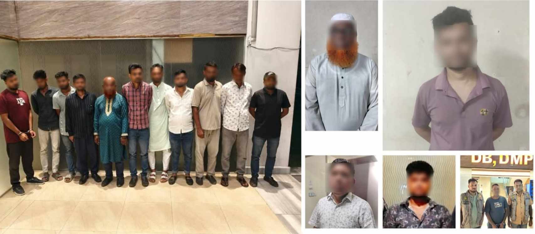 ডিবি কর্তৃক ঝটিকা মিছিল বিরোধী অভিযানে নিষিদ্ধ ছাত্রলীগ ও আওয়ামী লীগের বিভিন্ন অঙ্গসংগঠনের আরও ১৬ সদস্য গ্রেফতার