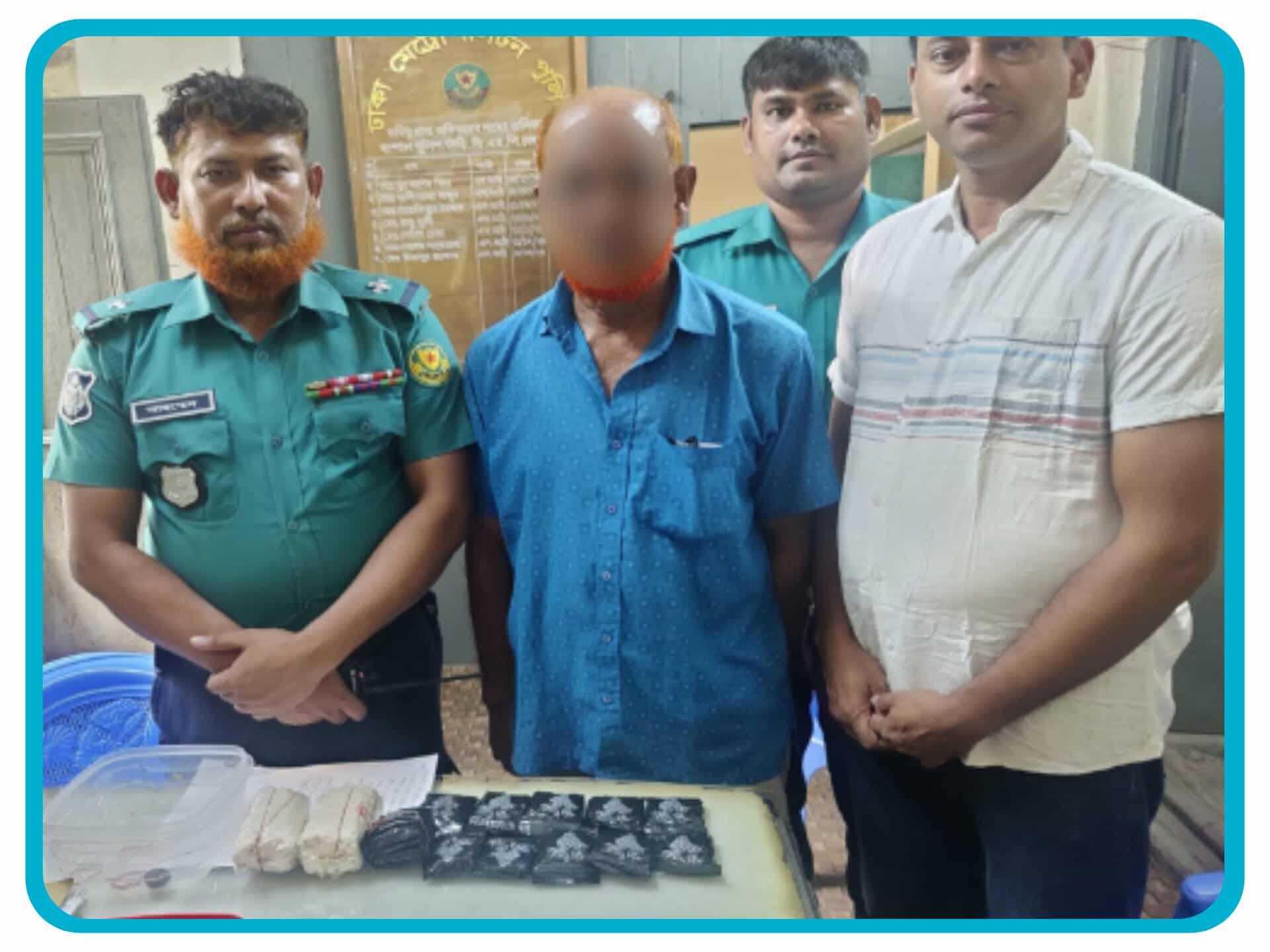 রাজধানী বরিশাল থানা পুলিশের অভিযানে আরমানিটোলা বটতলার পাশে থেকে ৫০০০ হাজার পিস ইয়াবাসহ এক মাদক কারবারি আটক।