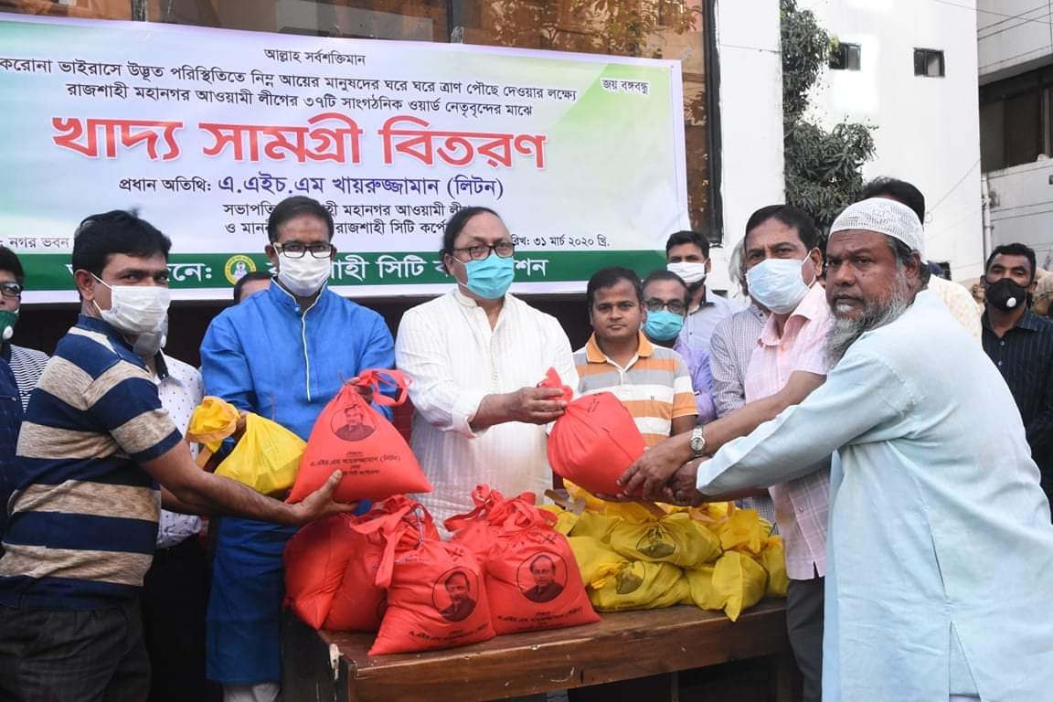 পর্যায়ক্রমে এক লাখ পরিবারকে খাদ্য সহায়তা প্রদান করা হবেঃ মেয়র লিটন